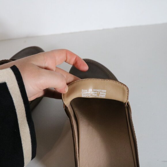 Dansko Brown Leather Mules - Picture 6 of 8